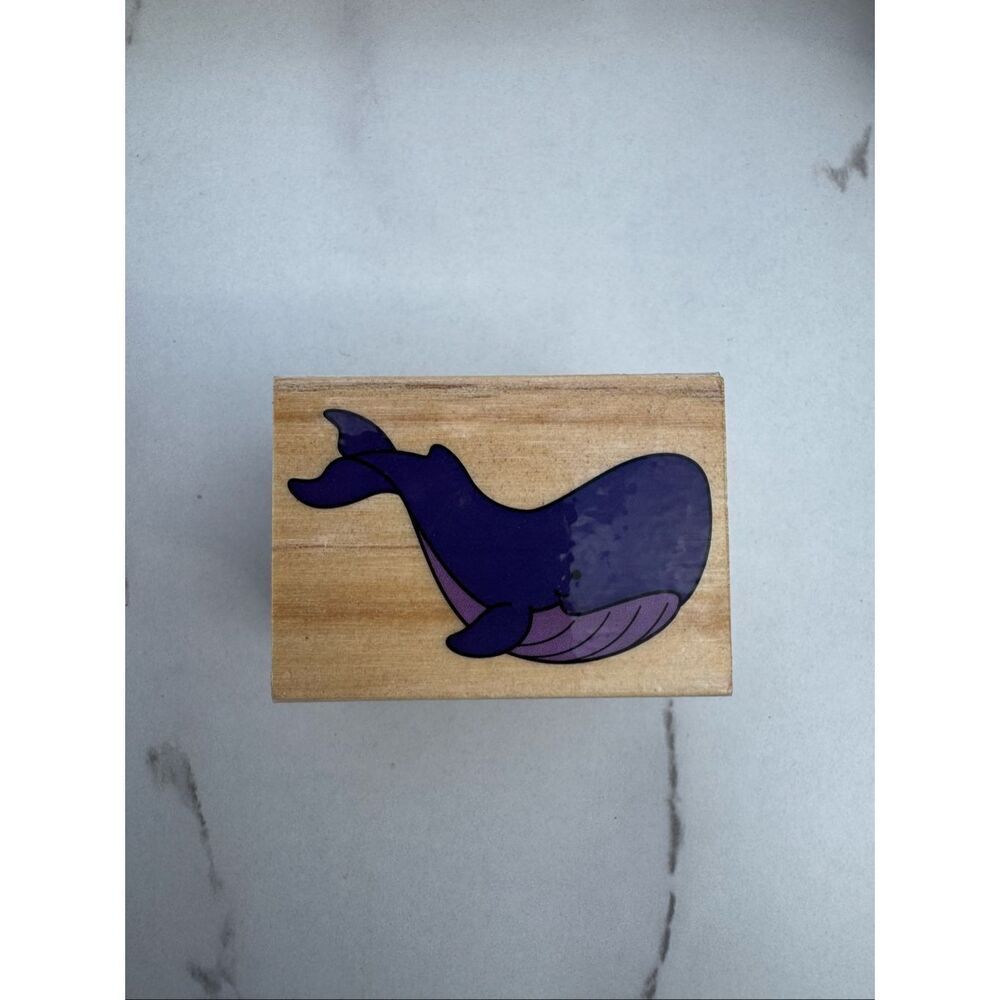 New Cartoon Whale Rubber Stamp